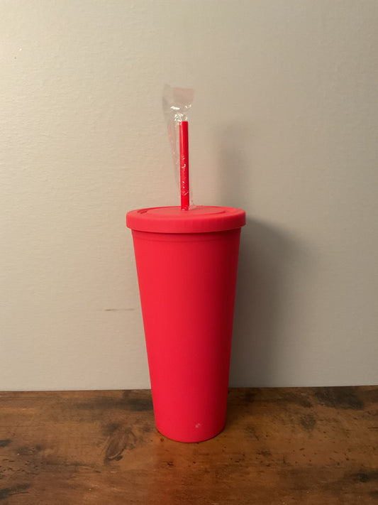 24 oz Reusable Plastic Cold Cups