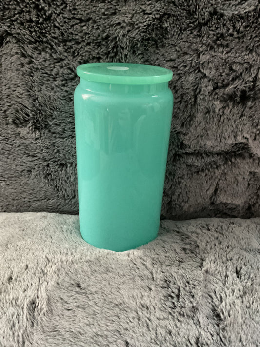 16 oz Glass can shimmer